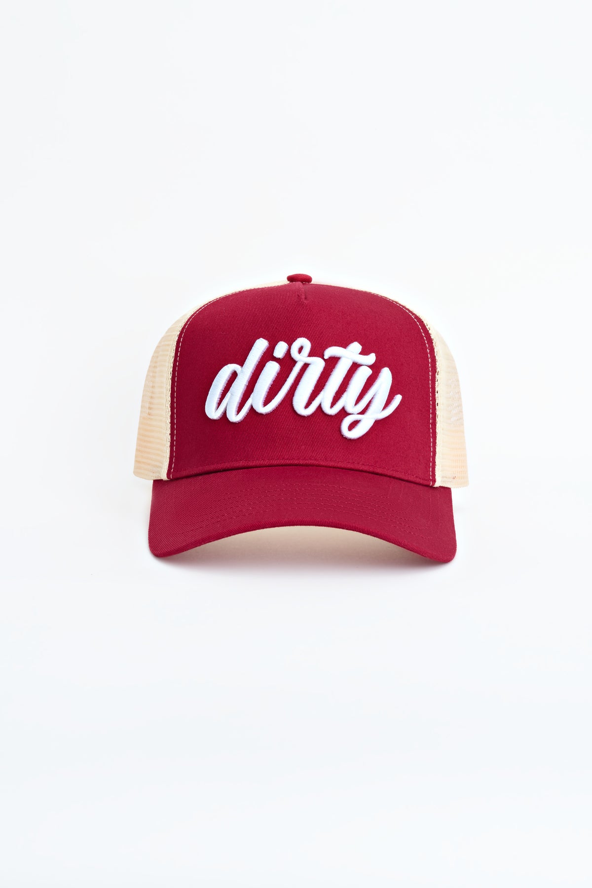 DIRTY Trucker Cap — Cherry