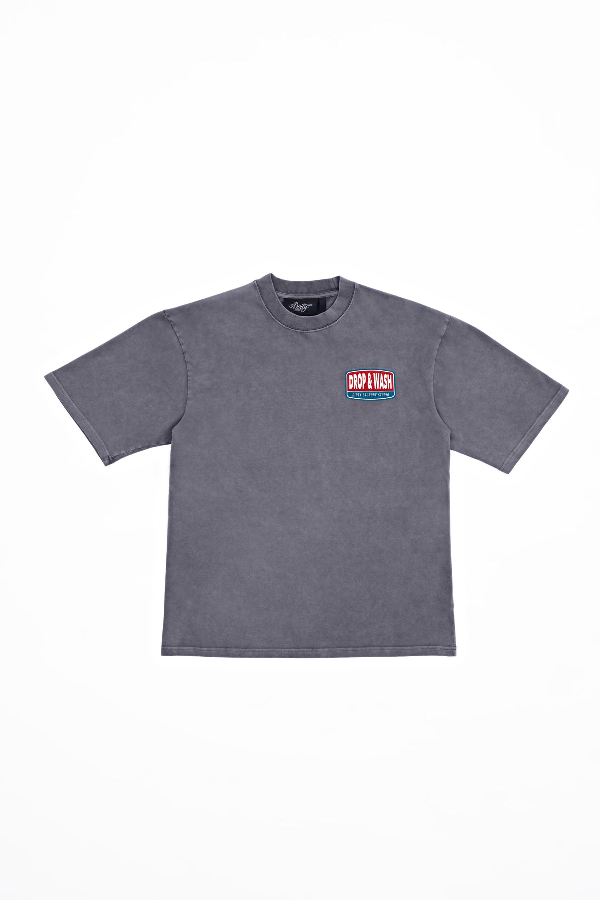 "DROP & WASH" T-Shirt — Washed Grey