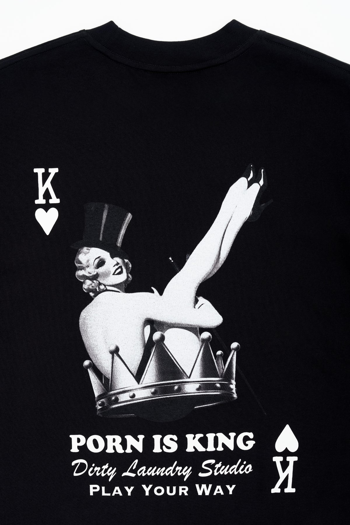 PORN IS KING T-Shirt — Black