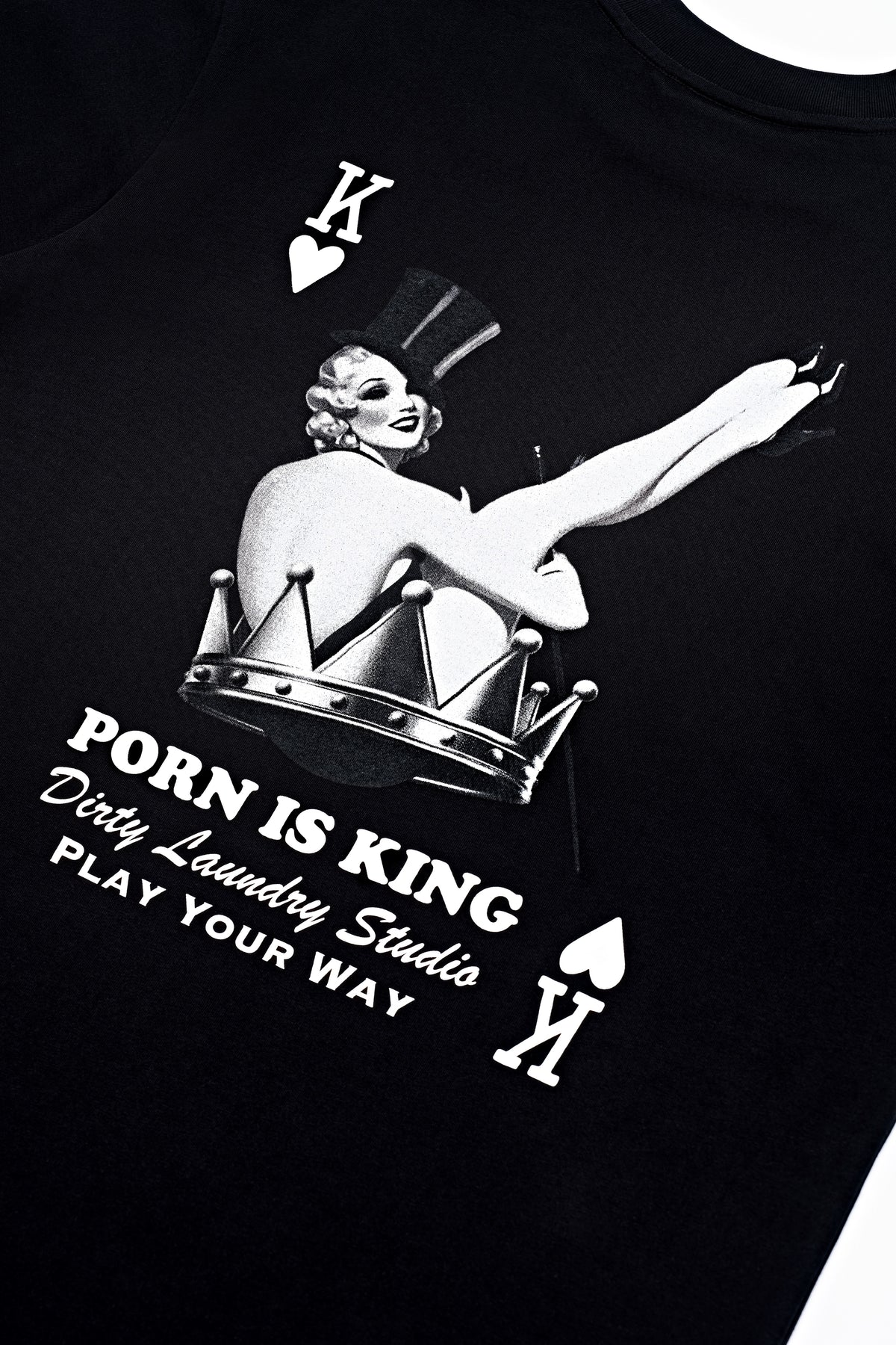 PORN IS KING T-Shirt — Black