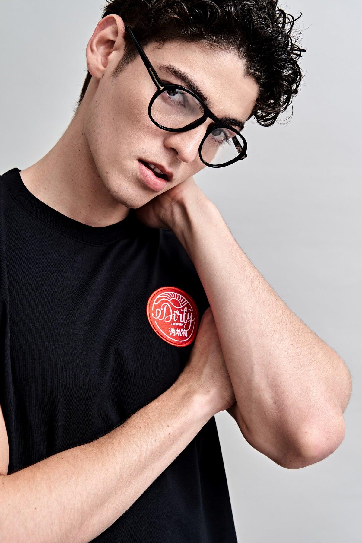 Dirty Laundry Logo Patch Supima Cotton T-shirt Semi-Fitted