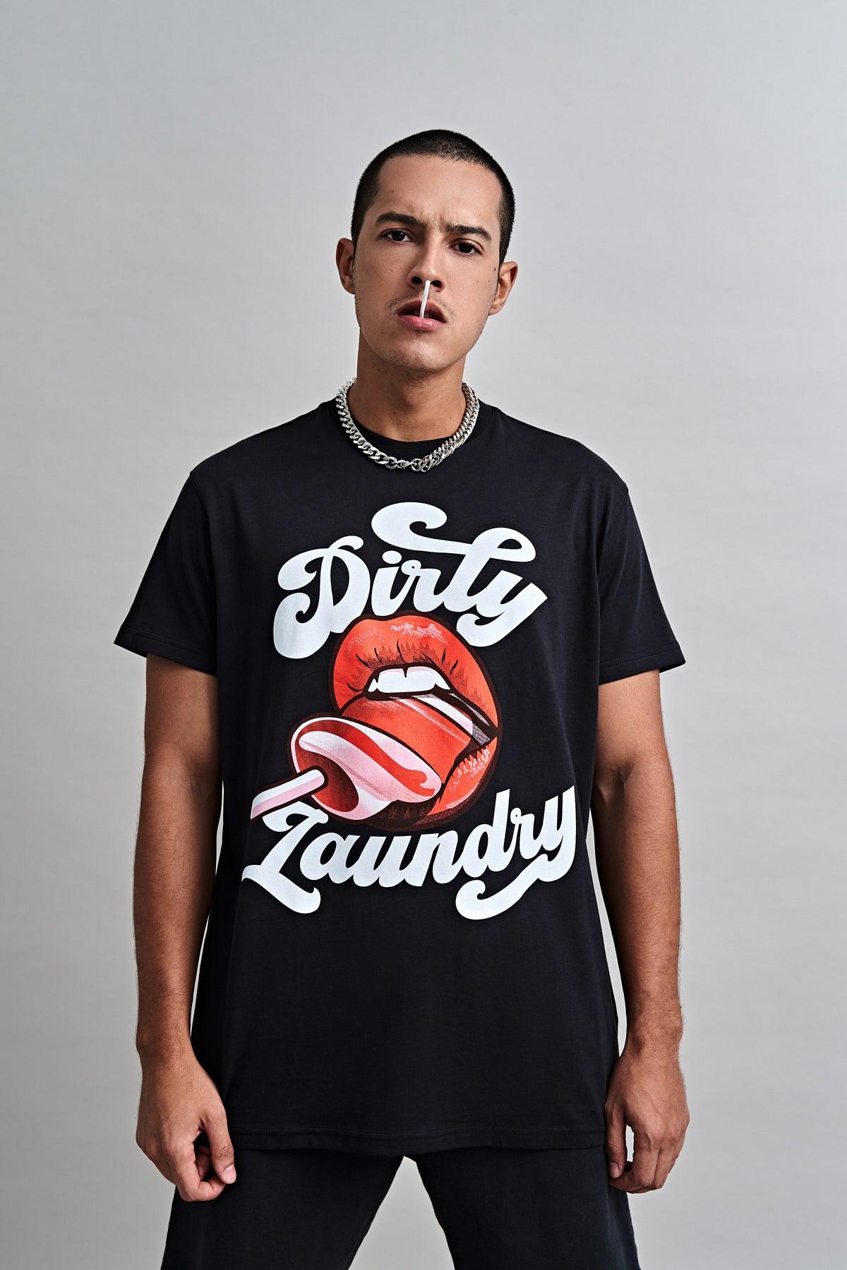 Dirty Laundry Lollipop Lips Supima Cotton T-shirt