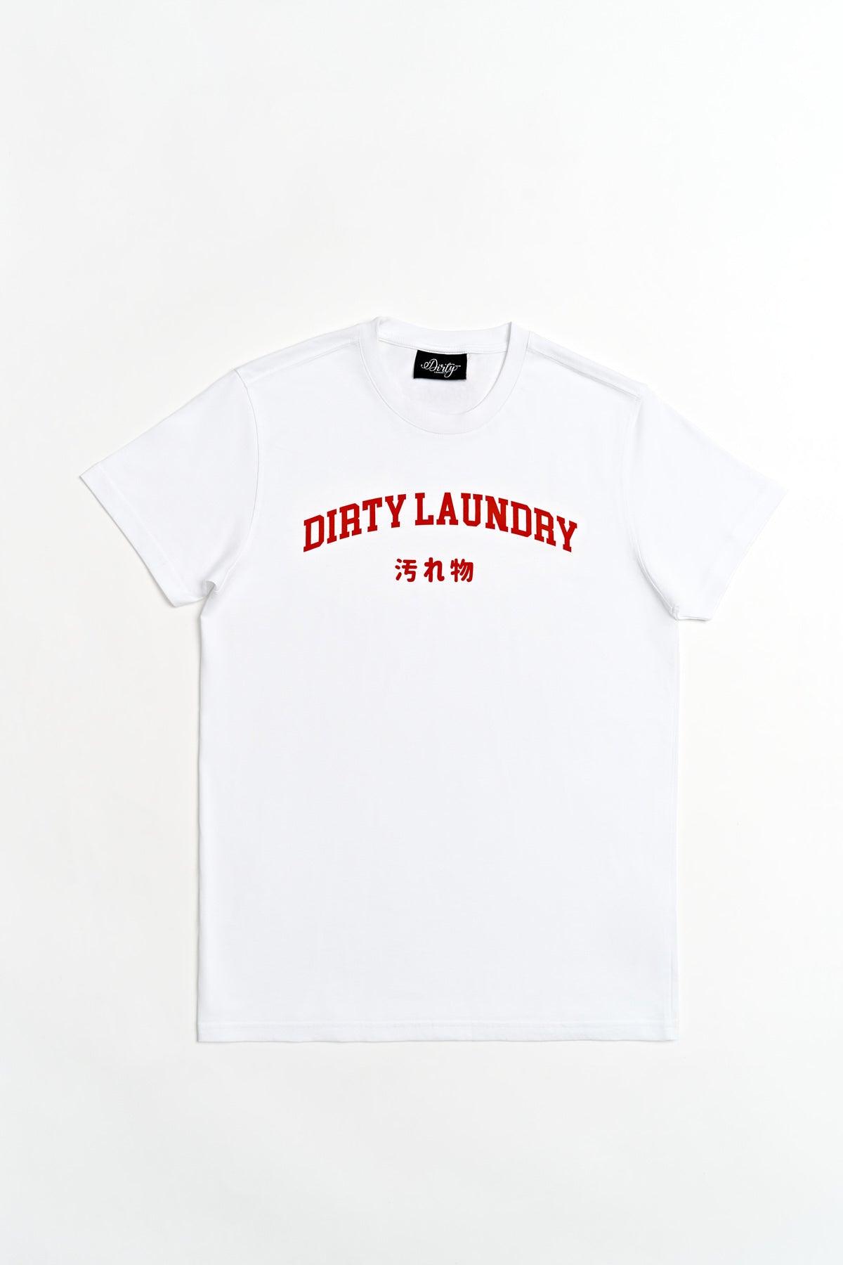 Dirty Laundry Stamped with Japanese Translation Supima Cotton T-shirt