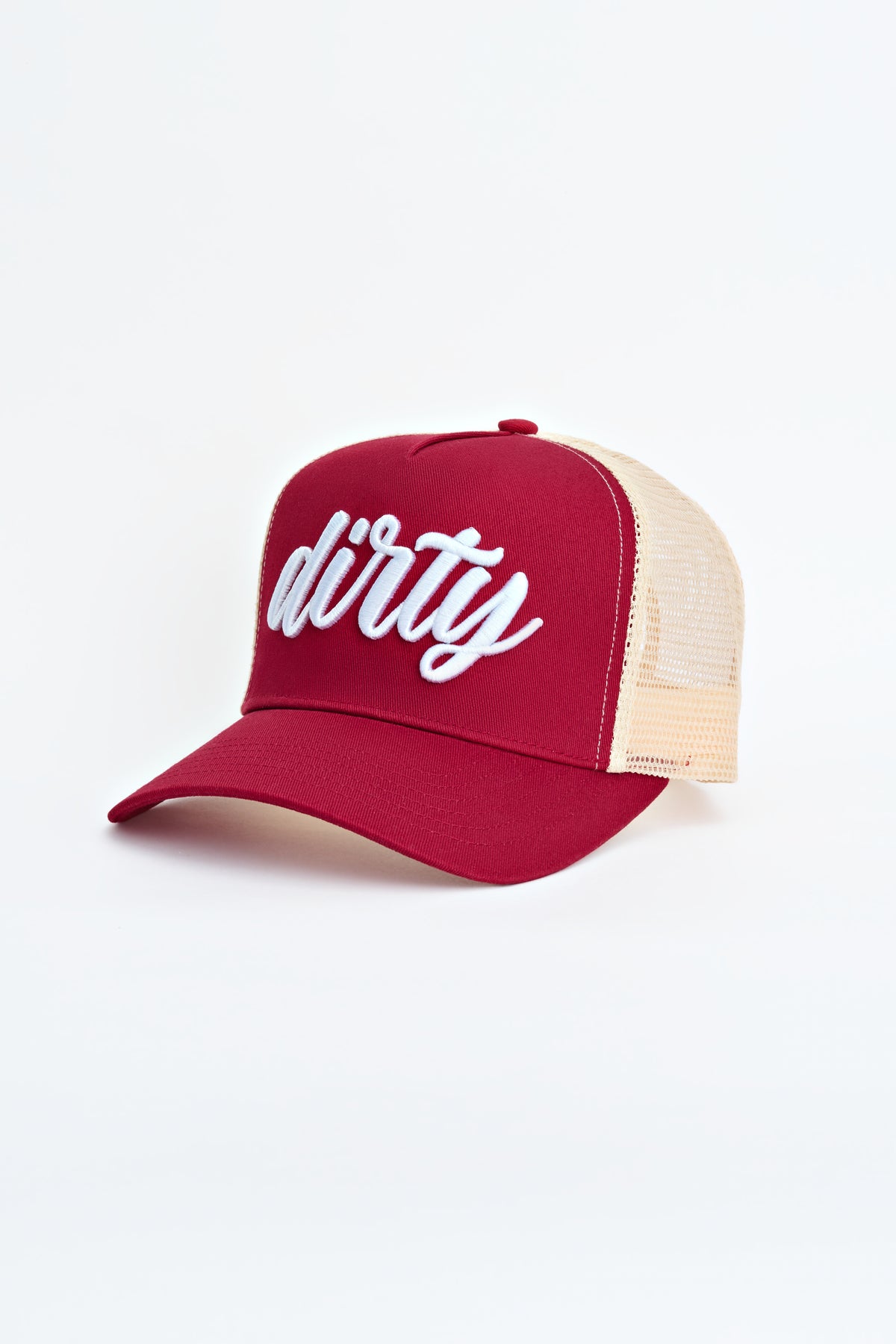 DIRTY Trucker Cap — Cherry