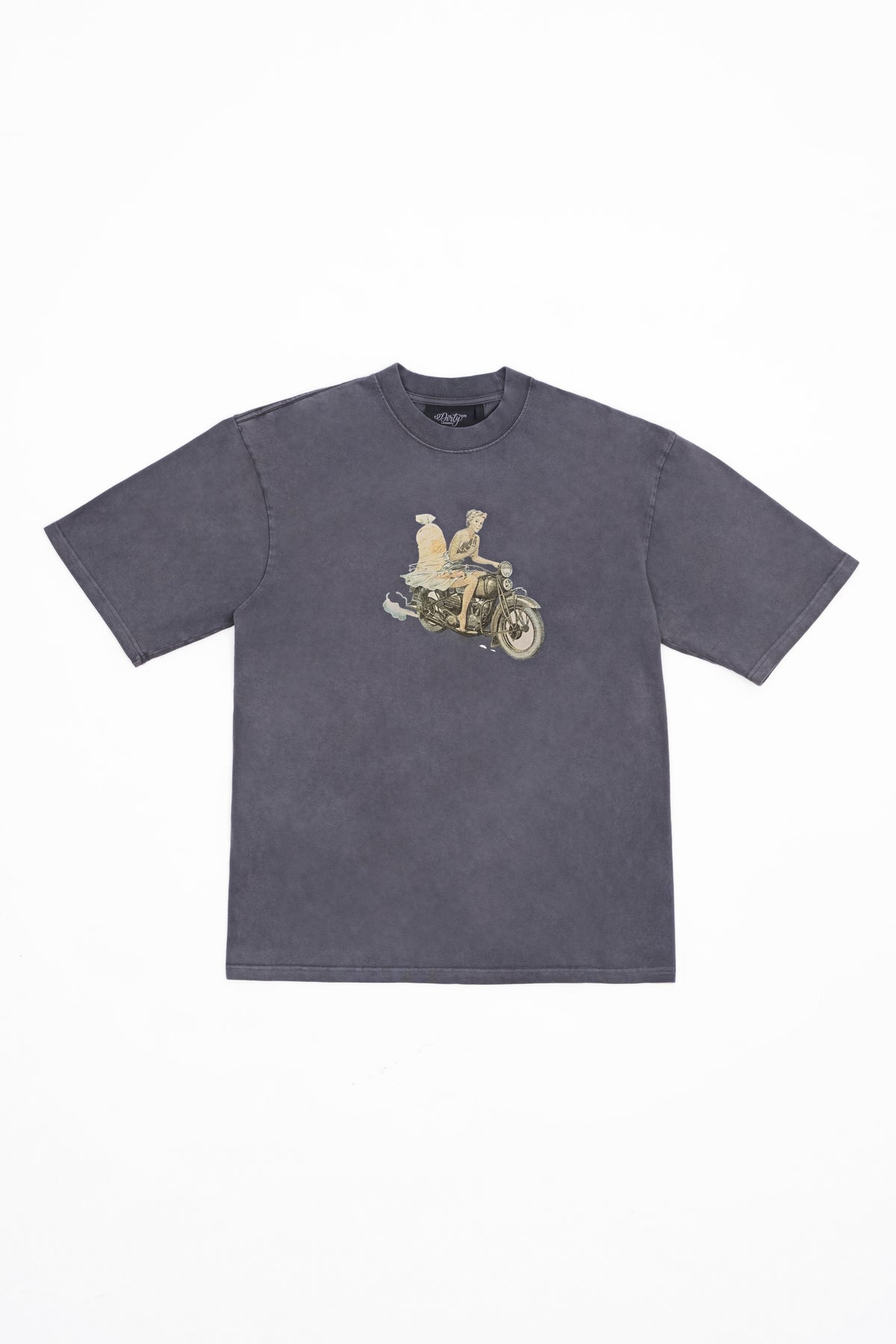 DIRTY RIDER T-Shirt — Washed Grey