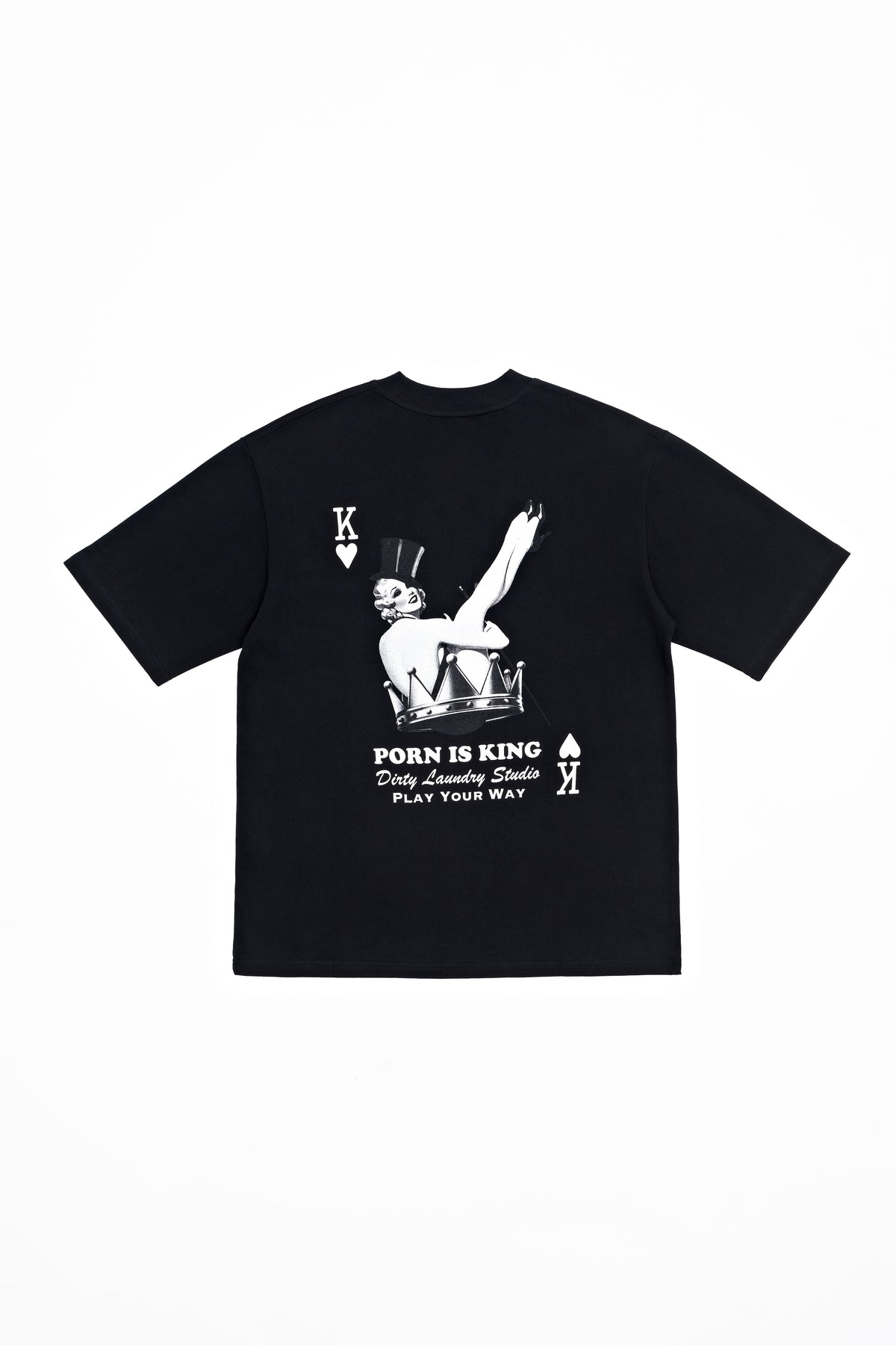 PORN IS KING T-Shirt — Black