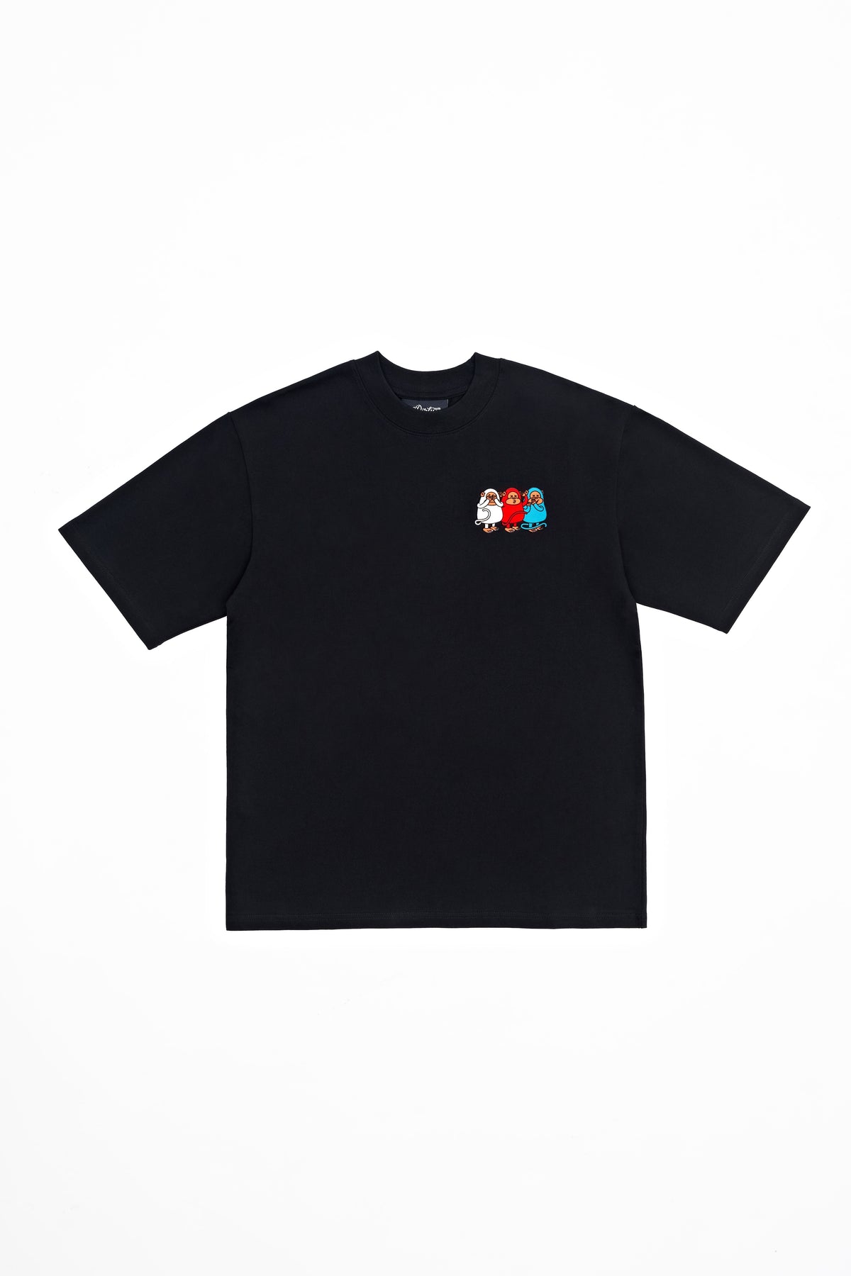 THREE WISE MONKEYS T-Shirt — Black