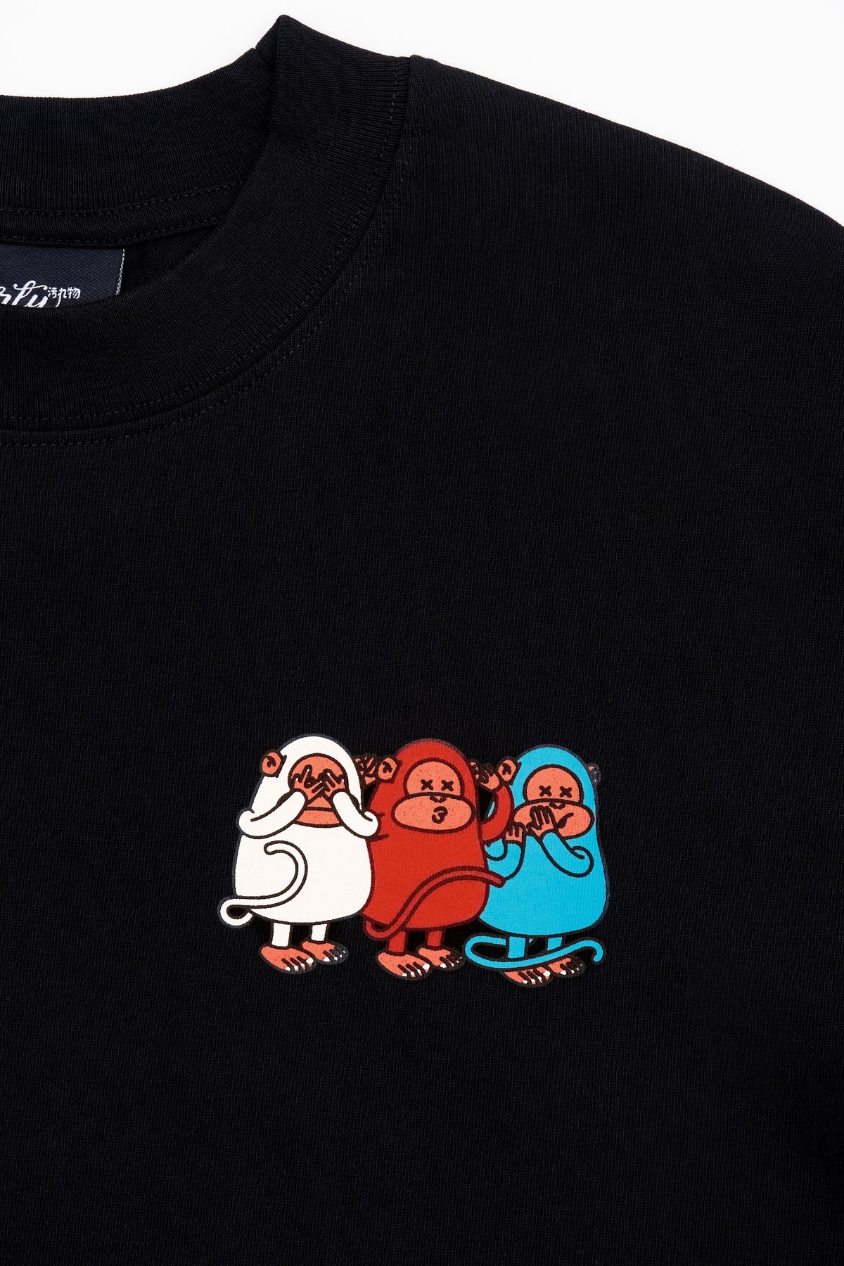 THREE WISE MONKEYS T-Shirt — Black