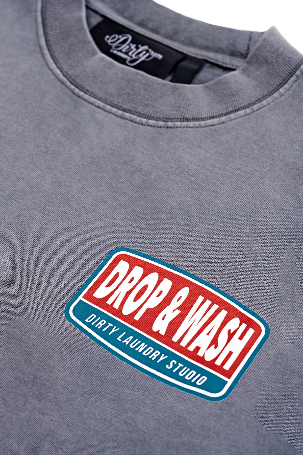 "DROP & WASH" T-Shirt — Washed Grey
