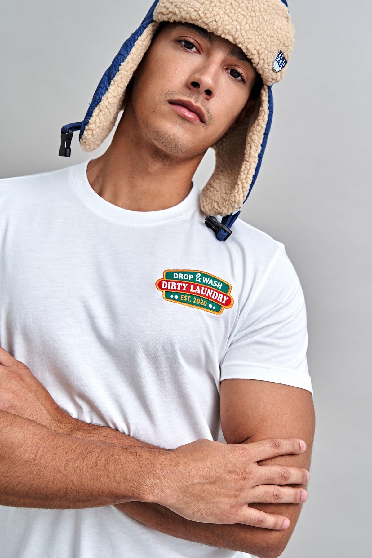 Dirty Laundry Drop and Wash Patch Supima Cotton T-shirt