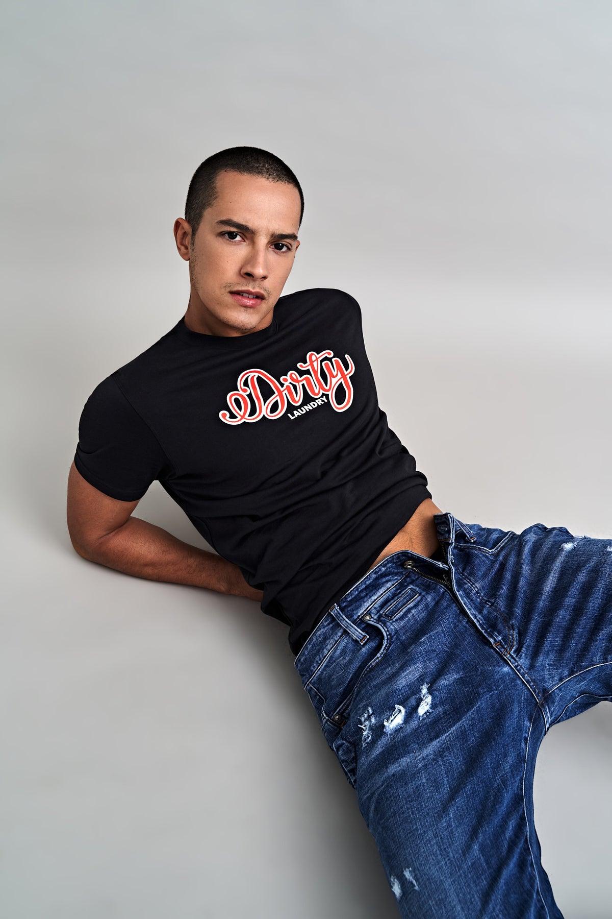 Dirty Laundry Logo Supima Cotton T-shirt Semi-Fitted
