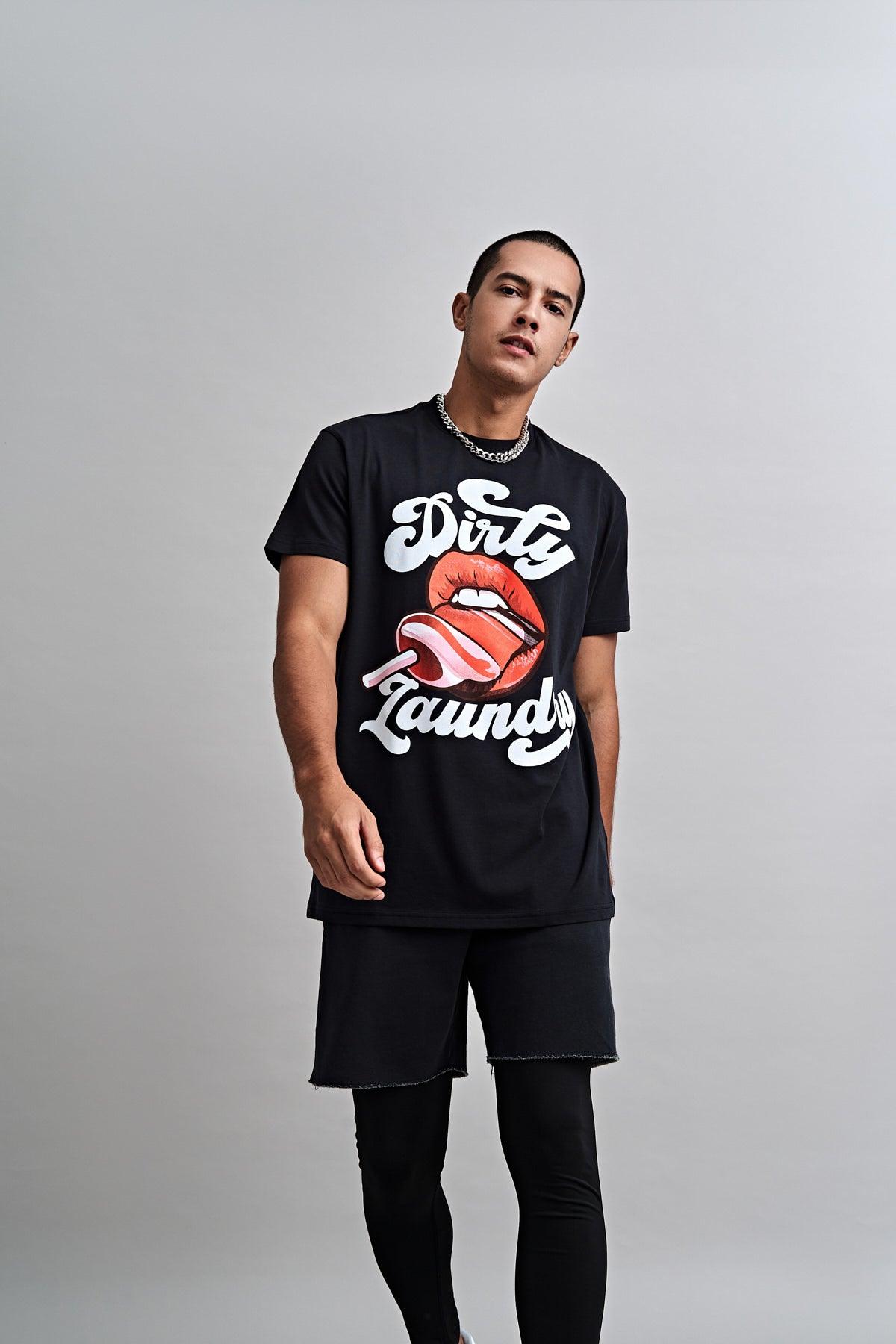 Dirty Laundry Lollipop Lips Supima Cotton T-shirt 