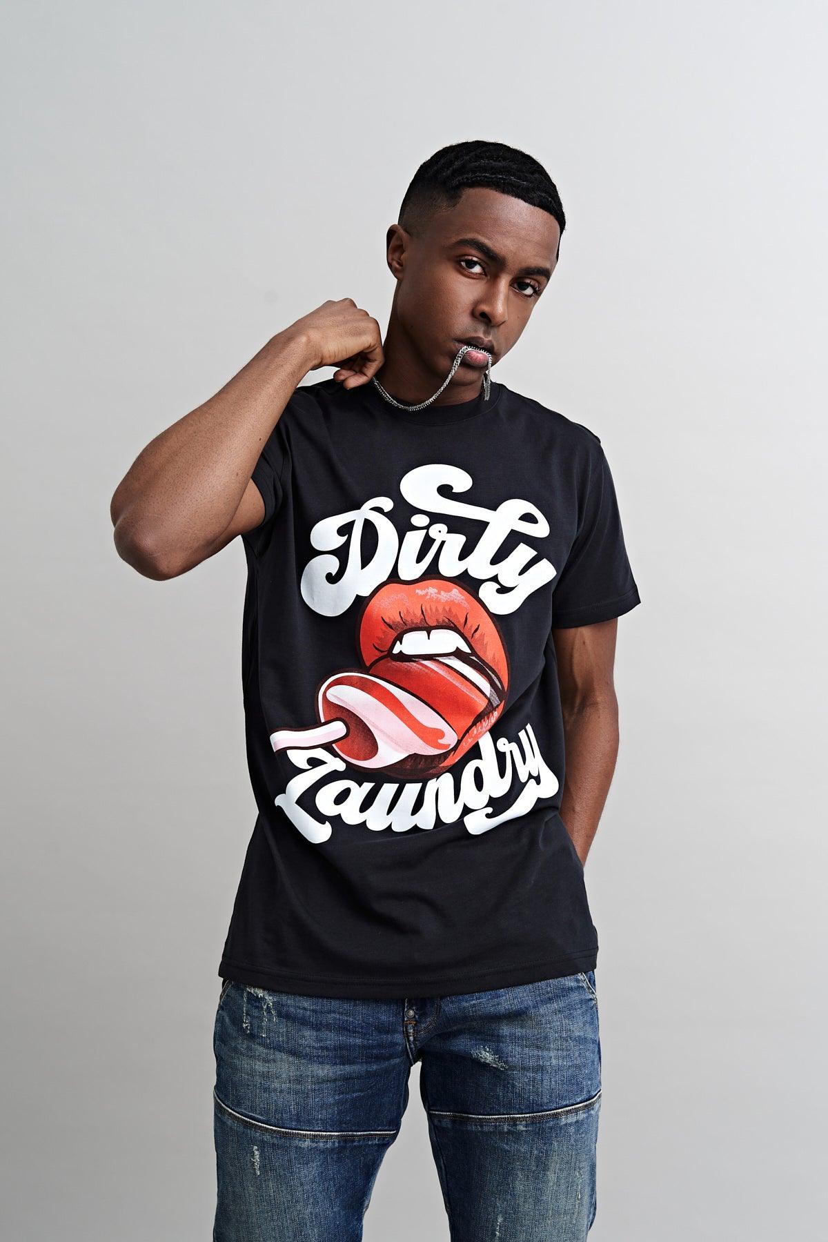 Dirty Laundry Lollipop Lips Supima Cotton T-shirt 