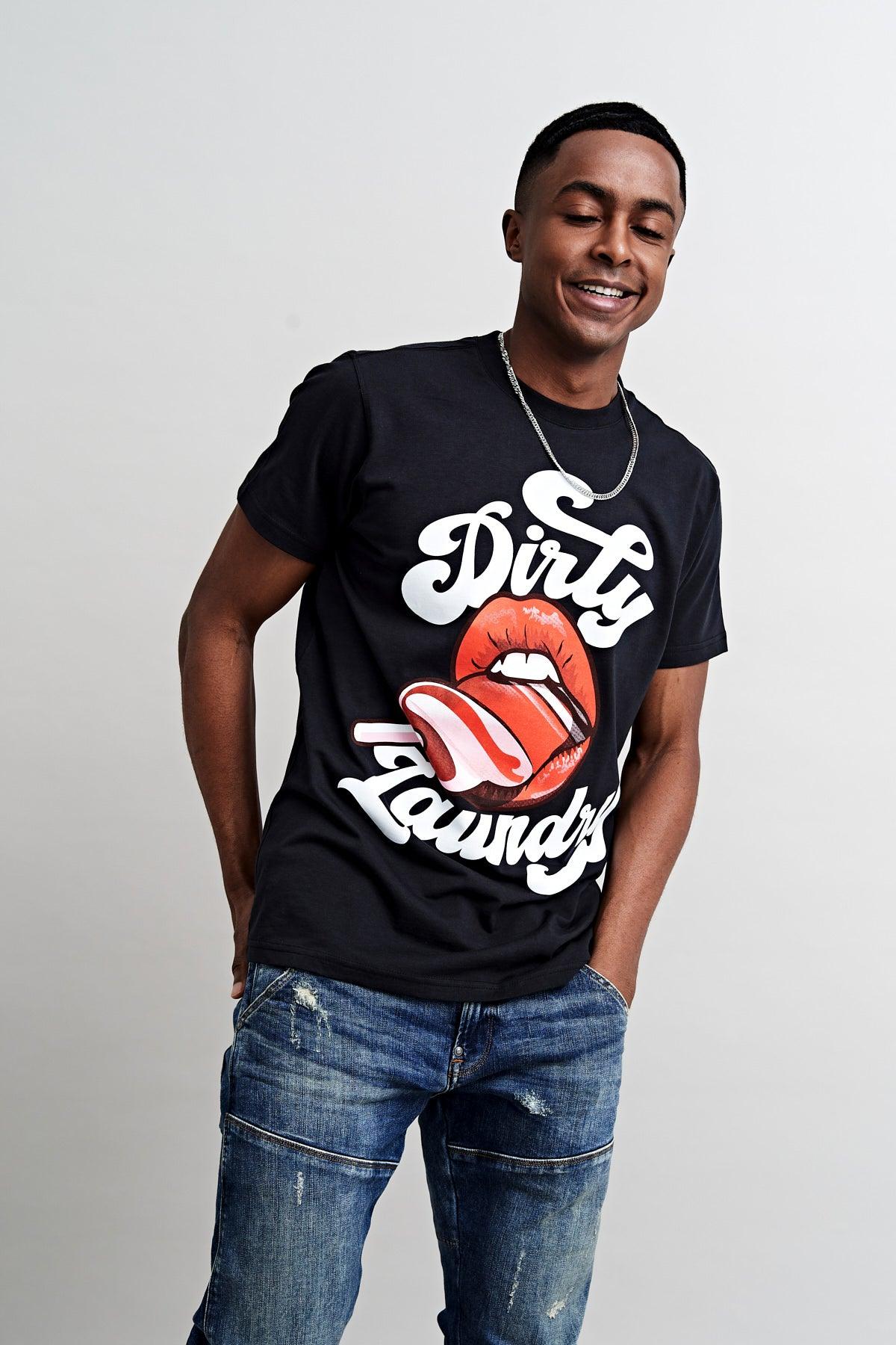 Dirty Laundry Lollipop Lips Supima Cotton T-shirt 